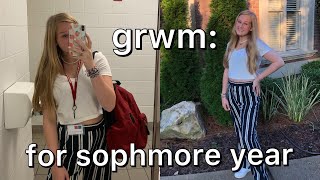 Grwm First Day Of School & Vlog - Sophomore Year