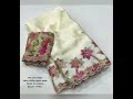 Satin chiffon saree with applique work@1880 free ship, 9080074067