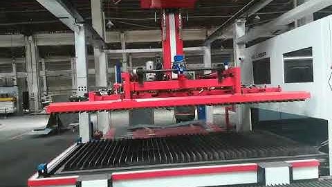 loading and unloading system , China made fiber laser machine metal sheet loading system