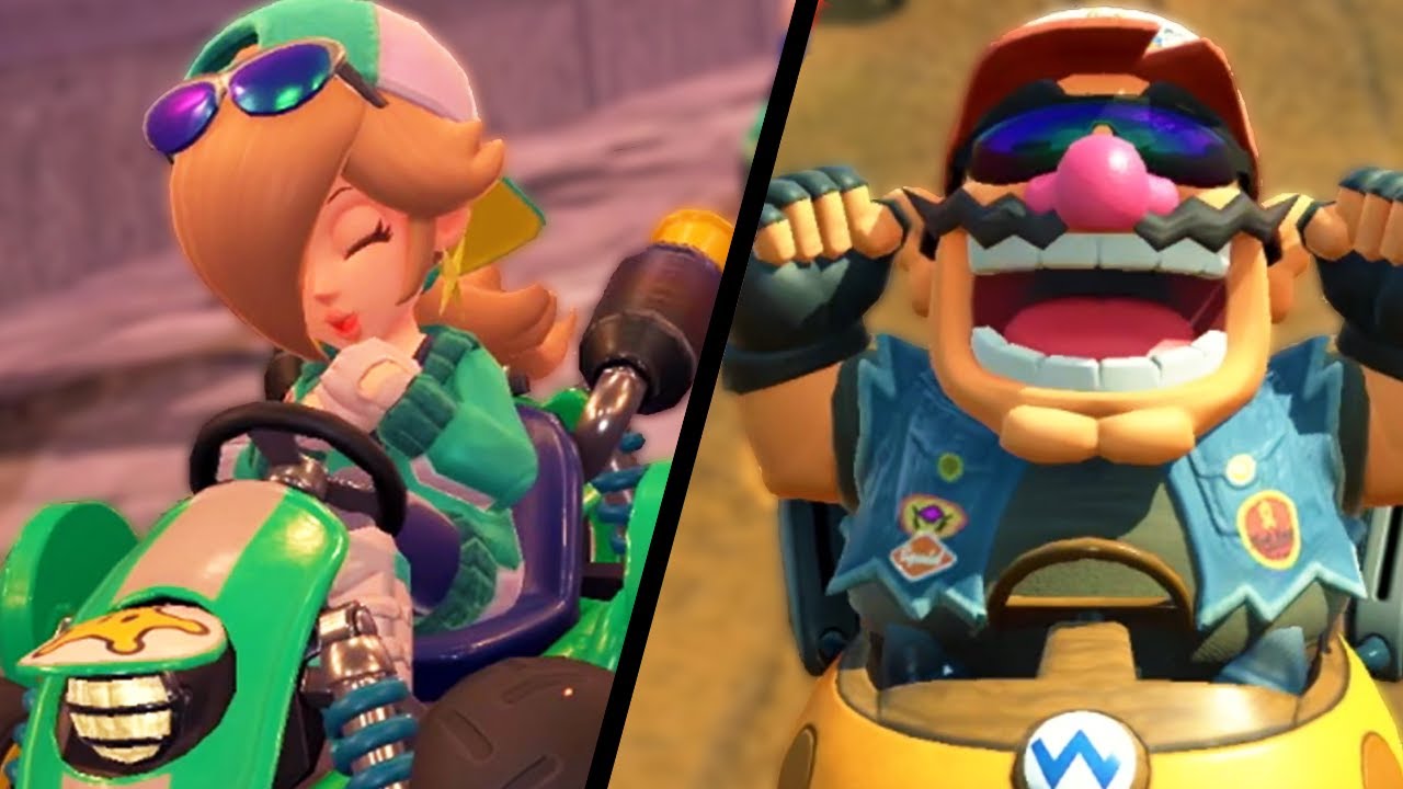 Online Split Screen Race Gameplay (2 Player) — Mario Kart World