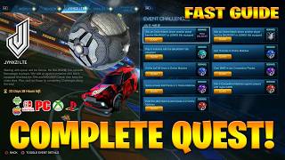 How To COMPLETE ALL JYNXZI LTE QUESTS CHALLENGES In Rocket League (Free Rewards Challenges)