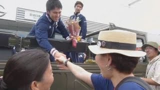 フェンシング・千田が凱旋 気仙沼に 市民から歓迎