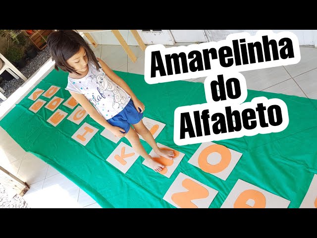 Brincadeira para alfabetização: amarelinha de letras - Tempojunto