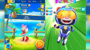 Sonic Dash Vs Talking Tom Hero Dash Who Is The Best Android iOS Gameplay