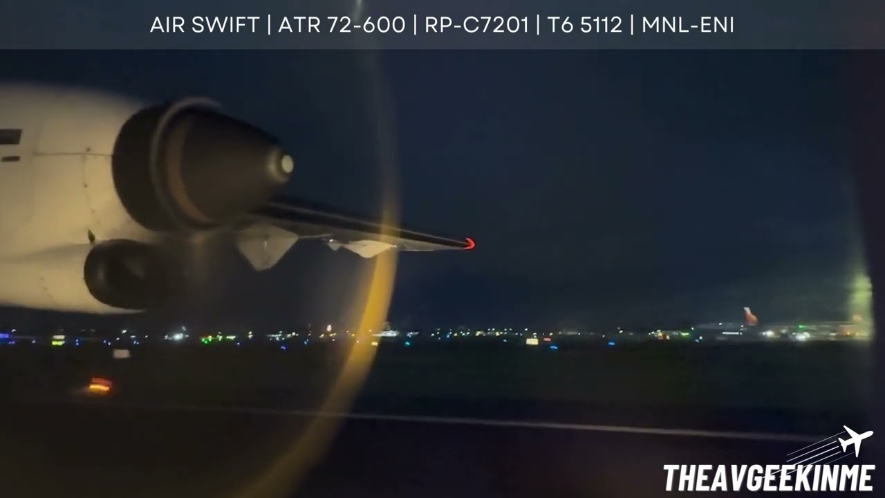 TAKEOFF | Air Swift | ATR 72-600 | RP-C7201 | T6 5112 | MNL-ENI
