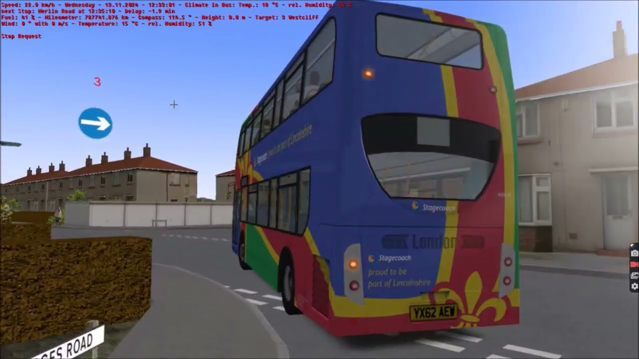 *High Revs and speed* OMSI 2: 3 - Westcliff Circular