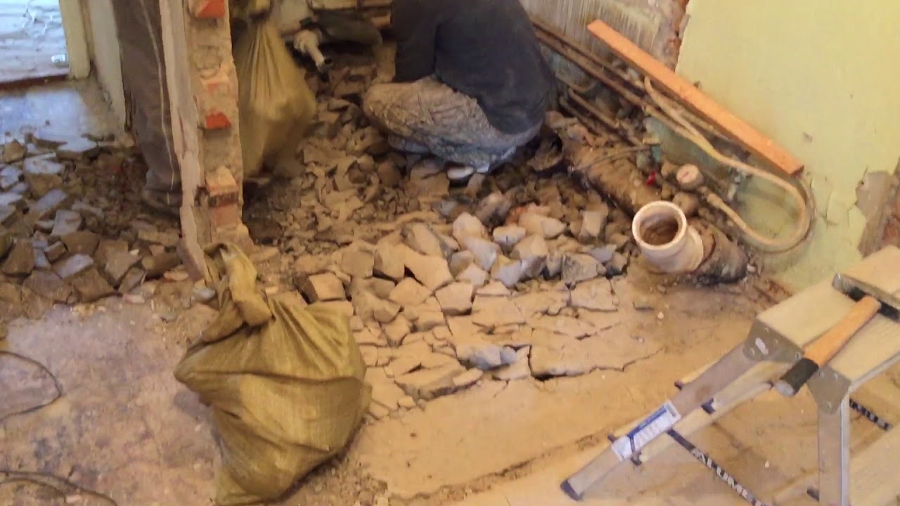 Демонтаж. Альянс Строй. Ремонт квартир в Томске. - YouTube