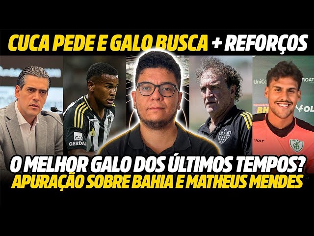 CUCA PEDE MAIS REFORÇOS • O MELHOR GALO DA DÉCADA? • APURAÇÃO: M. MENDES E BAHIA + NOTICIAS GALO
