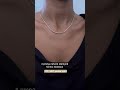 7Ct 4 prong natural diamond tennis necklace 14Kt solid gold ✨ #tennisnecklace #jewellery