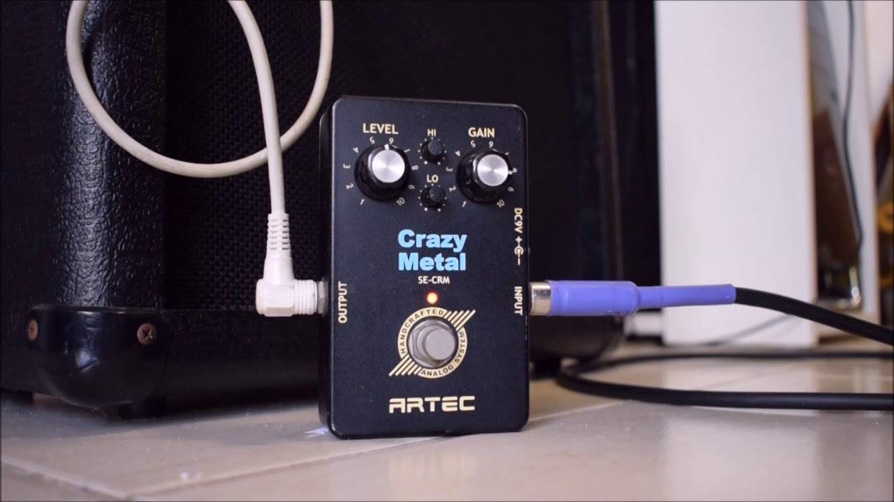 Vendo Pedal Guitarra Distorção Crazy Metal Artec