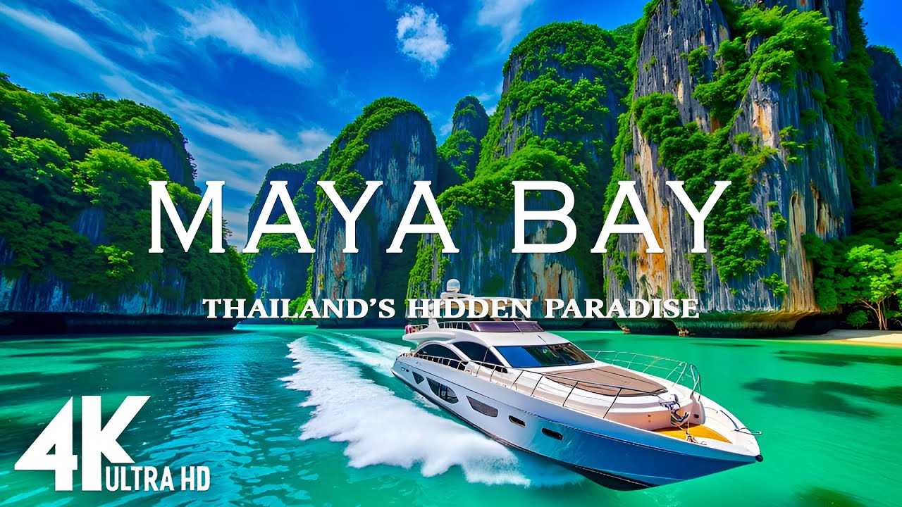 [4K] MAYA BAY 🇹🇭 – The Jewel of Phi Phi Islands 💎 Relaxing Deep House Chill