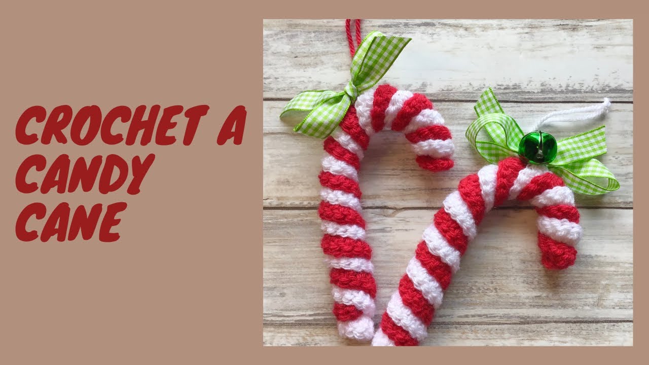 Crochet a Candy Cane - YouTube
