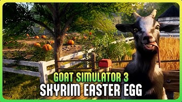 GOAT SIMULATOR 3 - Skyrim Intro Parody Easter Egg