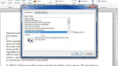 Create and Modify Charts - Word 2010