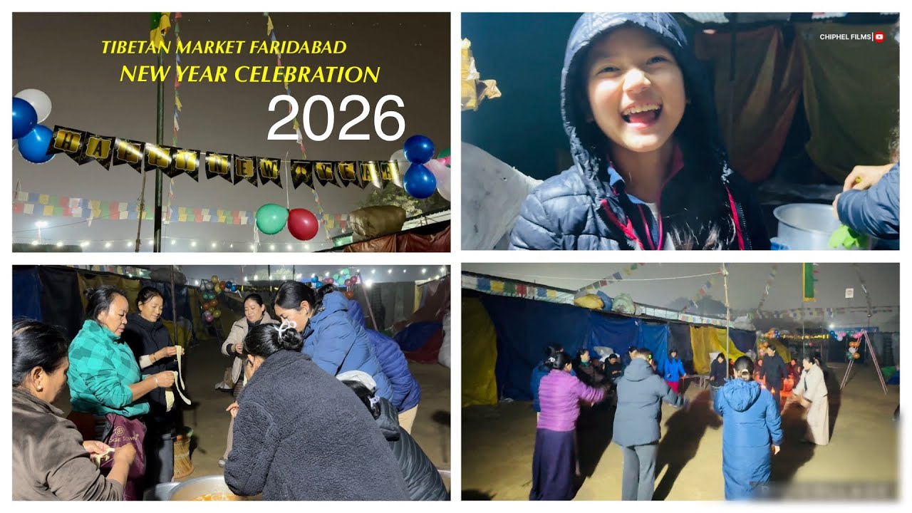 Tibetan market Faridabad New year celebration 2026  | 