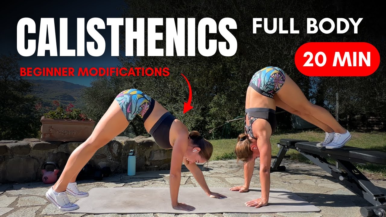 20 Min Calisthenics Full Body Workout 💪 Beginner Friendly Options