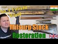Gun stock restoration  cleaning repairing  refinishing milsurp wood  no1 mkiii lee enfield dp