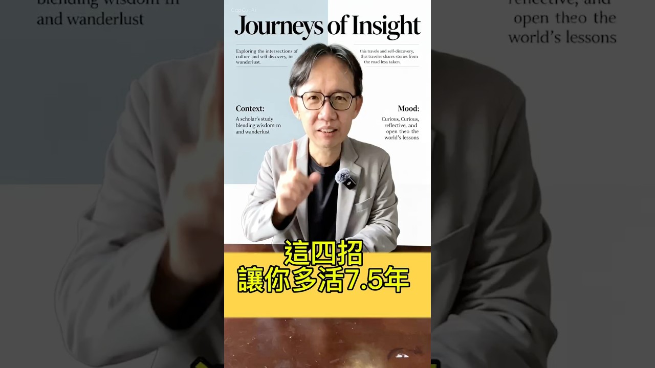 對老化保持正向信念的人，可以多活好幾年，今天就開始做這四件事情!詳請請鎖定金立旺盛頻道。#金立旺盛  #喜悅壽命  #健康老後 #熟齡生活 #退休人生 #自我成長 #心理學 縮圖