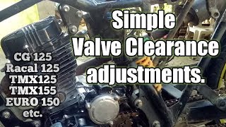 Valve Adjustments - Read Description(Cg125 type engine)Racal Brand