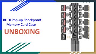 Budi Pop-up Shockproof Memory Card Case Unboxing