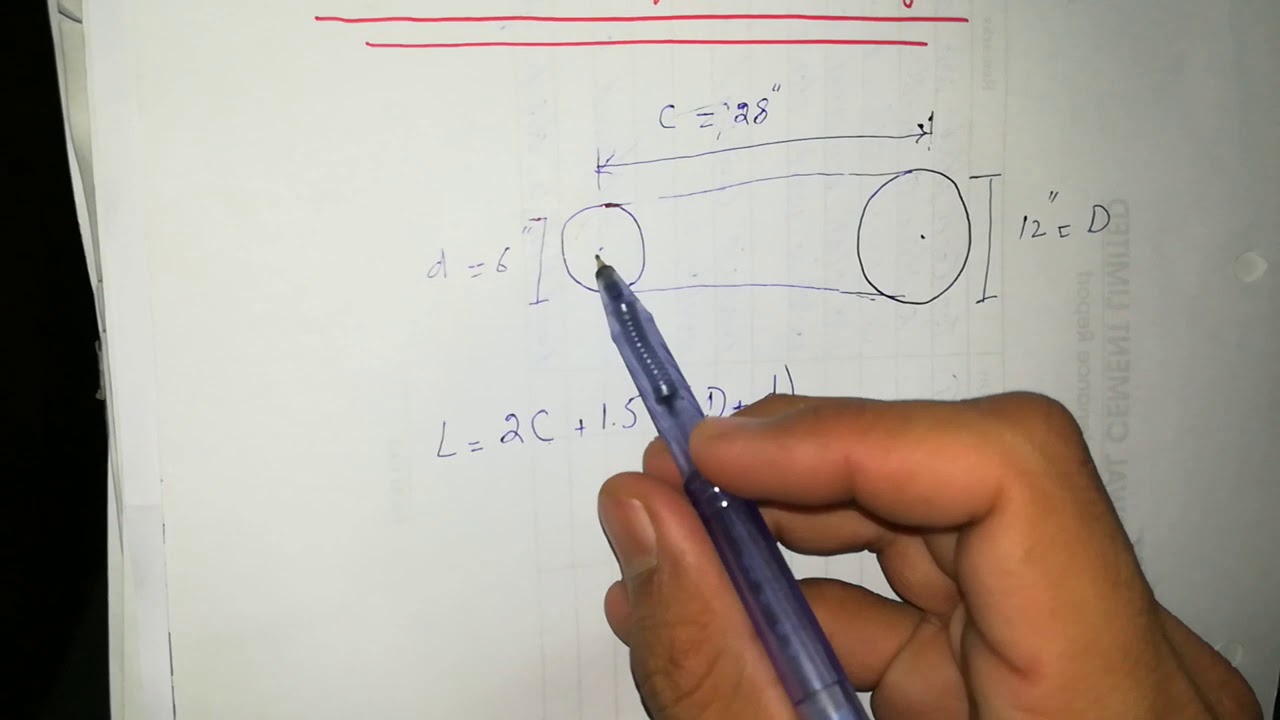 How to Measure V-Belt Length| V Belt length Determination with Bright Fact ( Hindi & Urdu) - YouTube