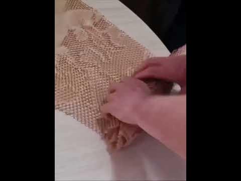 Сотовая бумага упаковка - YouTube