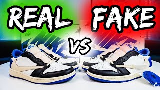 ⚠️REAL vs FAKE (REPLICA,UA) JORDAN 1 LOW FRAGMENT TRAVIS SCOTT ⚠️ APRENDE A DISTINGUIRLAS!