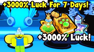 I Hatched Dominus Egg For 7 Days With 3000% Luck In Pet Simulator 99! screenshot 2