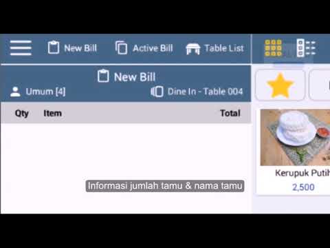 Demo Program - Cara Transaksi Dine In - Laris POS