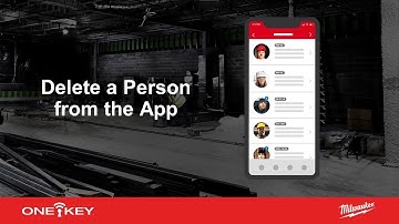 Delete a Person from the App | One-Key Support for iOS
