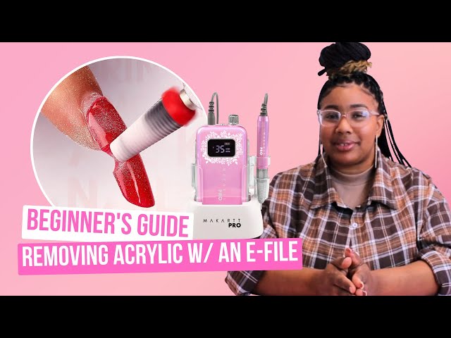 Beginner's Guide: Removing Acrylic using an E-File - YouTube