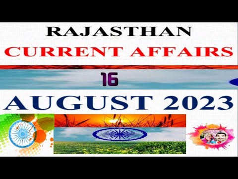 RAJASTHAN CURRENT AFFAIRES