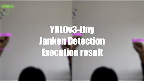 Janken Detection in Google Colab with Custom Dataset (YOLOv3-tiny)