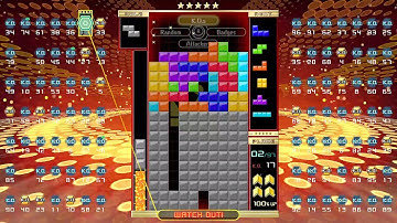 Tetris 99 - Long 1v1 in invictus mode