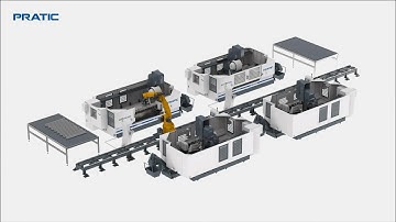 PRATIC CNC-Rod Processing with Automatic Loading and Unloading Production Line