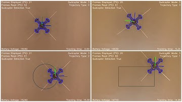Quadcopter trajectory control with a 60 fps camera