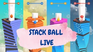 Stack Ball 3d! Live High Score 🏀🏀🏀 #live #stackball #streaming Wealth