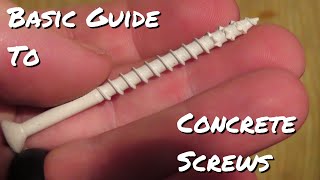 Basic Guide To Concrete Screws  Simpson Strong Tie Titen Turbo Masonry Screw Review and Use