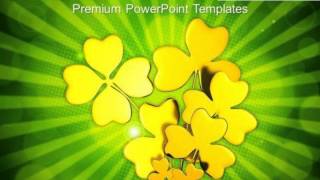 golden shamrock st patricks day powerpoint templates ppt backgrounds for slides 0313 screenshot 4
