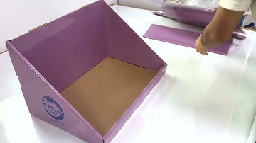 Customized large corrugated paper display box