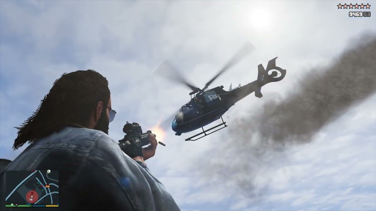 GTA 5 - Paleto Forest Sawmill Shootout + Ten Star Escape - YouTube