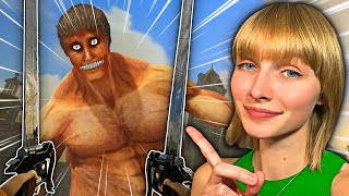 Playing the BEST & FREE Attack on Titan Fan Game | Swammys AOT Fan Game