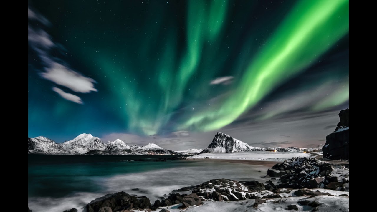 Sleep, Northern Lights, White Noise Relaxation - YouTube