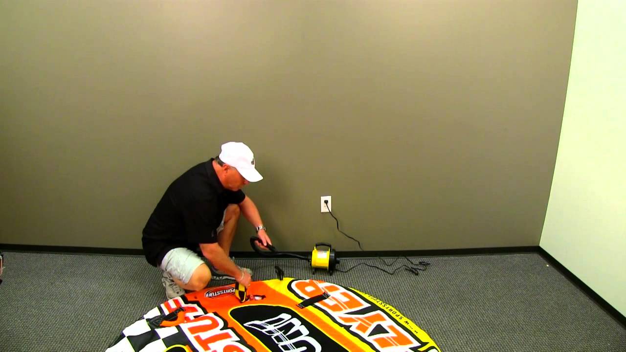 How to properly inflate a towable tube YouTube