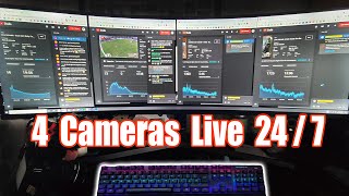 Live Streaming 4 Cameras 24/7 on YouTube - System Setup
