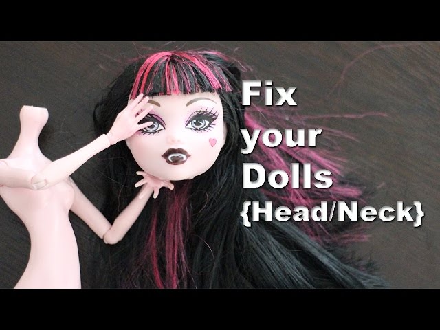 Monster Doll Toy Head Good Makeup Doll Head Girl Dressing DIY Toy