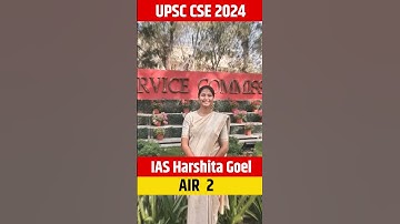 ❣️ Harshita Goyal Rank-2 UPSC CSE 2024😱 UPSC Motivation Shorts 💓 #viral #trending #upsc #motivation