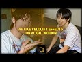 AE Inspired Velocity Effects Tutorial on Alight Motion|Zooms,Timeremapping,Glitch//Jeon Minji