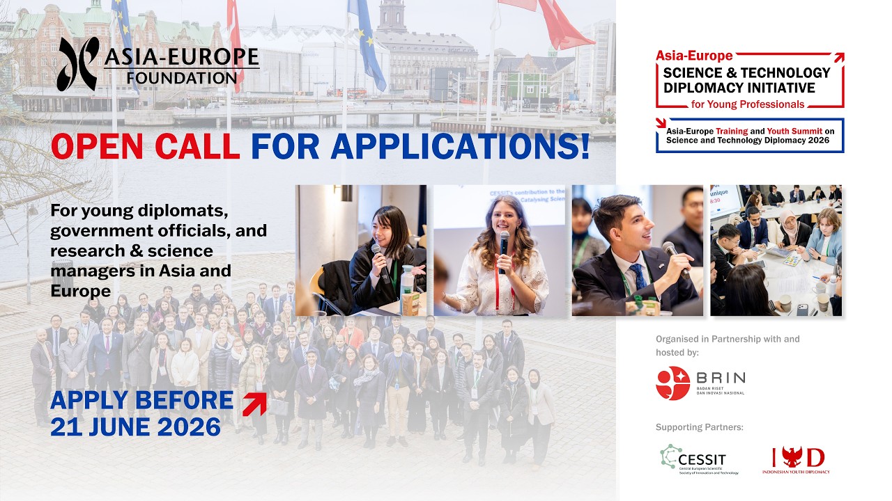 Open Call: Asia-Europe Training and Youth Summit on Science and