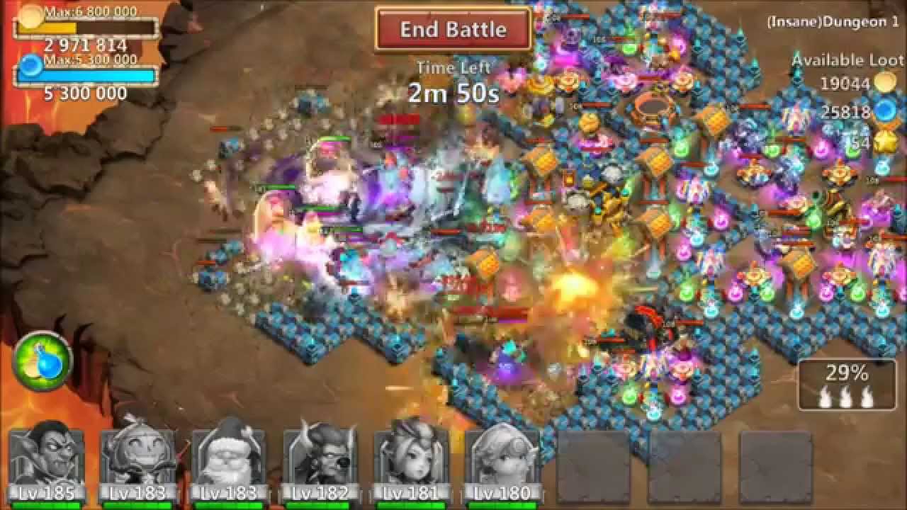 Jtisallbusiness Castle Clash INSANE Dungeons Large Shard Amounts